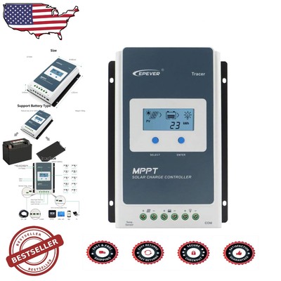 High-Efficiency 20A MPPT Solar Controller - Auto Voltage with Backlight LCD
