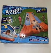 New H2OGO! 52200E 18 Foot Triple Water Slide. Damaged Box
