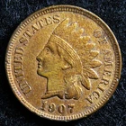 1907 Indian Head Cent with bold LIBERTY!