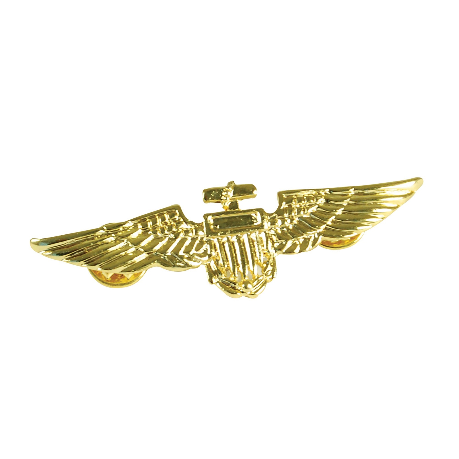 Bristol Novelty BA027 Aviator Pin   Metal   Gold, mens, One Size 1 Metal/Gold