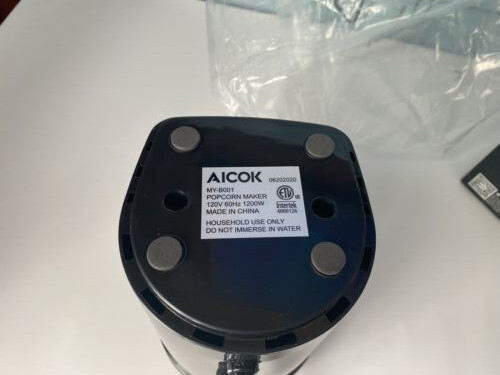 Aicok Macchina per Popcorn, 1200W Macchina per Popcorn Veloce Aicok MY-B001 - Foto 2 di 6