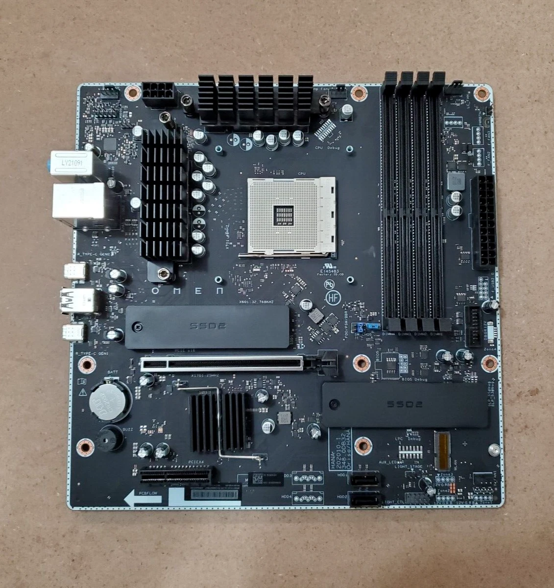 HP OMEN 25L GT12 M47174-601 AMD Hana Motherboard mATX Micro ATX AM4 B550