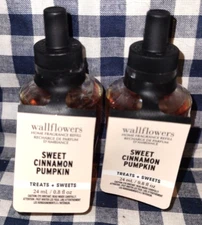 ALL NEW 2-Pack SWEET CINNAMON PUMPKIN Wallflower Refill Bulbs Bath & Body Works