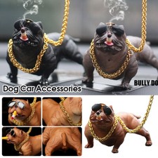 Bully Pitbull Dog Car Interior Dashboard Ornament Fashion Auto Cute Decor Gift