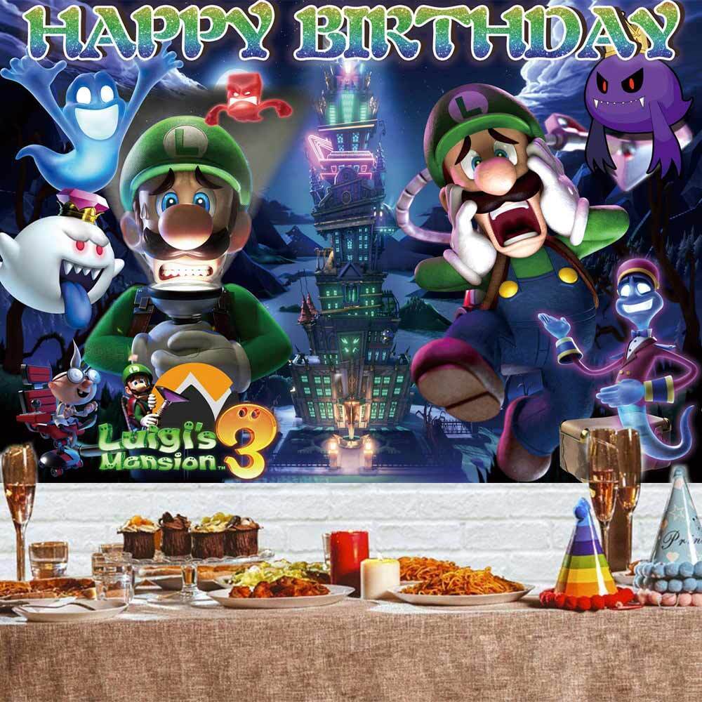  Luigi Mansion 3 Edible Image Cake Topper Party