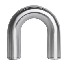 180 Degree OD 63.5mm 2.5" Aluminum Intercooler Intake Pipe Piping Tube Hose