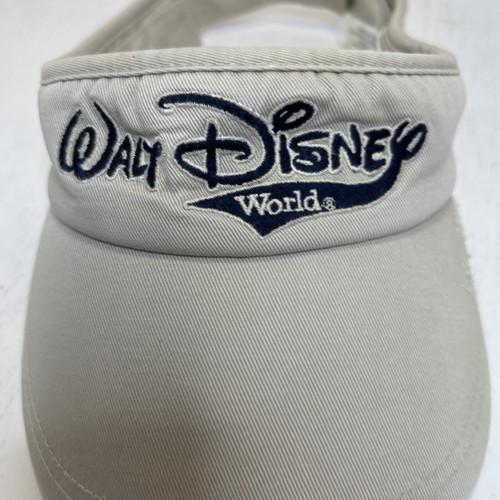 Walt Disney World Orlando Florida Beige Tan Visor Cap Hat Strapback - Picture 2 of 7
