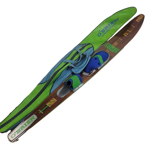 VTG O'Brien International Competition 68" Wood-Top Slalom Water Ski & Bag