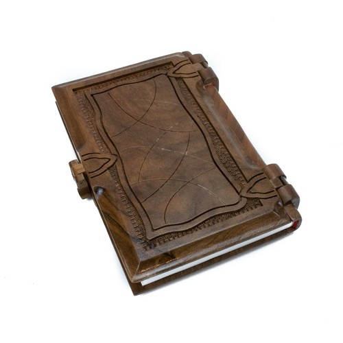 Hand Carved Walnut Wood Armenian New Testament Bible Nor ktakaran 7.7" 490 pages - Picture 6 of 6