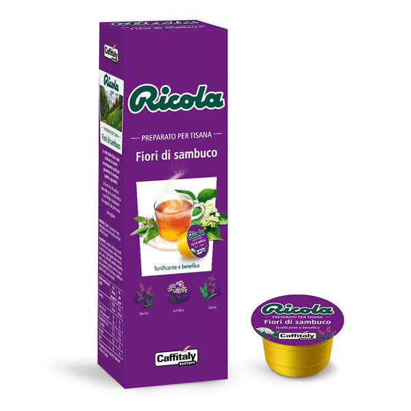 Caffè Caffitaly Ricola TISANA FIORI DI SAMBUCO 10 Capsule - 100% Originale