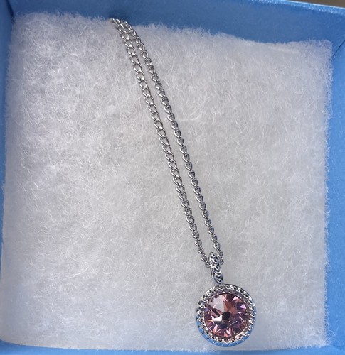 💎Touchstone Crystal Necklace Rose Rhodium 15-18” New Condition - Picture 5 of 7