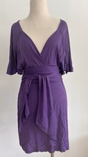 Zara Purple Warped Around Cocktail Dress