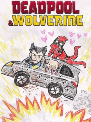 Marvel Deadpool und Vielfraß 2024 Film Neu Kühlschrankmagnet Geschenk Ware 