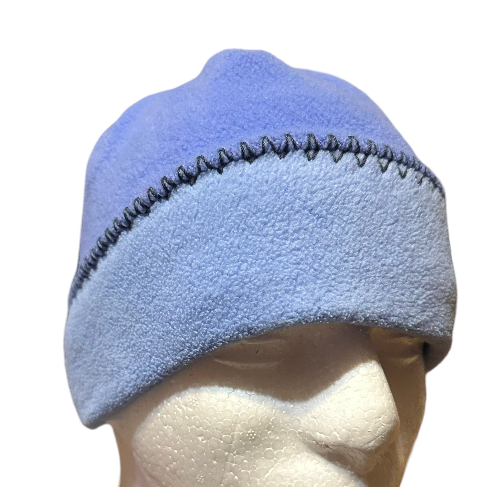 PONY Cappello berretto invernale Columbia coda di cavallo foro giovane ragazza blu pile sci bambini