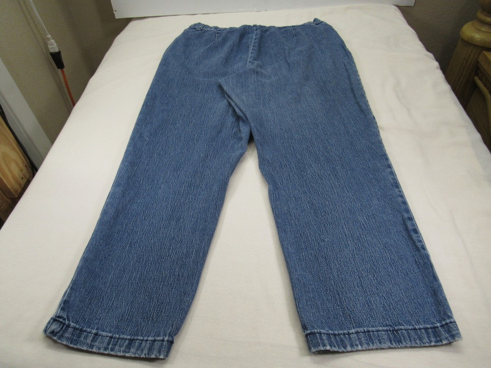 Riders Stretch Blue Jeans Womens 116P [34W 42 Hips 27L] High Rise