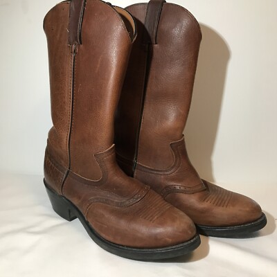 Leather Guide Gear Mens Roper TAN Oil Resistant￼￼ Western Boots Sz 8D