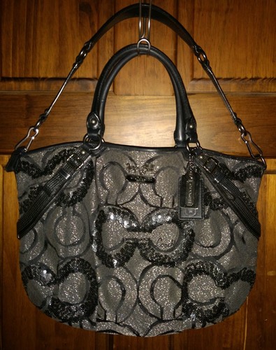 coach sequin backpack