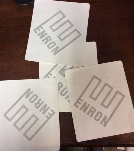 Collectible Enron Logo Lined Notepad 8 1/2" x 7 1/4" Original Swag 14 pages - Picture 7 of 12