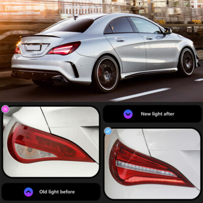 2× Für Mercedes Benz CLA W117 C117 14-19 LED Rückleuchten Rücklicht Bremsleuchte