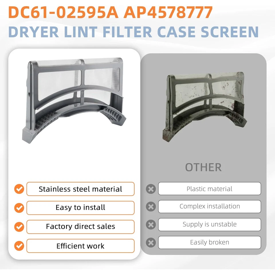 DC61-02595A Dryer Lint Trap Filter Screen For Samsung DV42H5000EW/A3 - Image 2 of 4