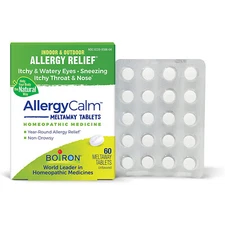Boiron Allergy Calm for Relief from Allergy and Hay Fever,60Meltaway Tabs