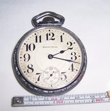Antique Vintage South Bend Watch Co US Pocket Watch 17 Jewel Double Roller
