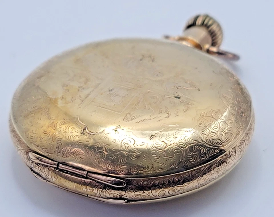 Reloj Bolsillo Columbus 11J 18s 1889 Full Hunter Keystone Cyclone GF FUNCIONA -SB8b Foto 4 de 4