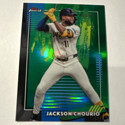 Topps 2025 Finest Jackson Chourio Milwaukee Brewers Major League Perf 80/99