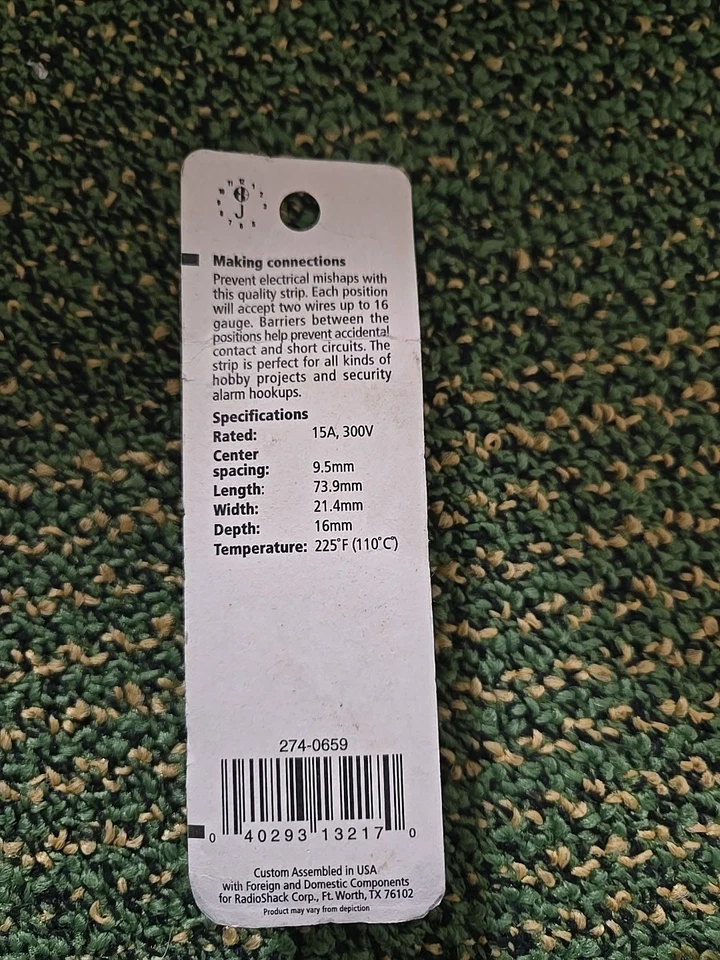 Radioshack NOS 6-Position Dual-Row Barrier Strip - Image 2 of 2