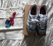 adidas Sean Wotherspoon Gazelle Indoor Trainers Green/White/Pink UK 9