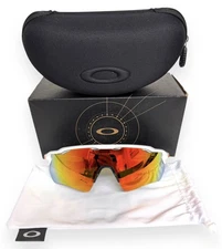 Oakley Radar EV Path Sunglasses OO9208-1638 Polished White Fire Iridium w/case