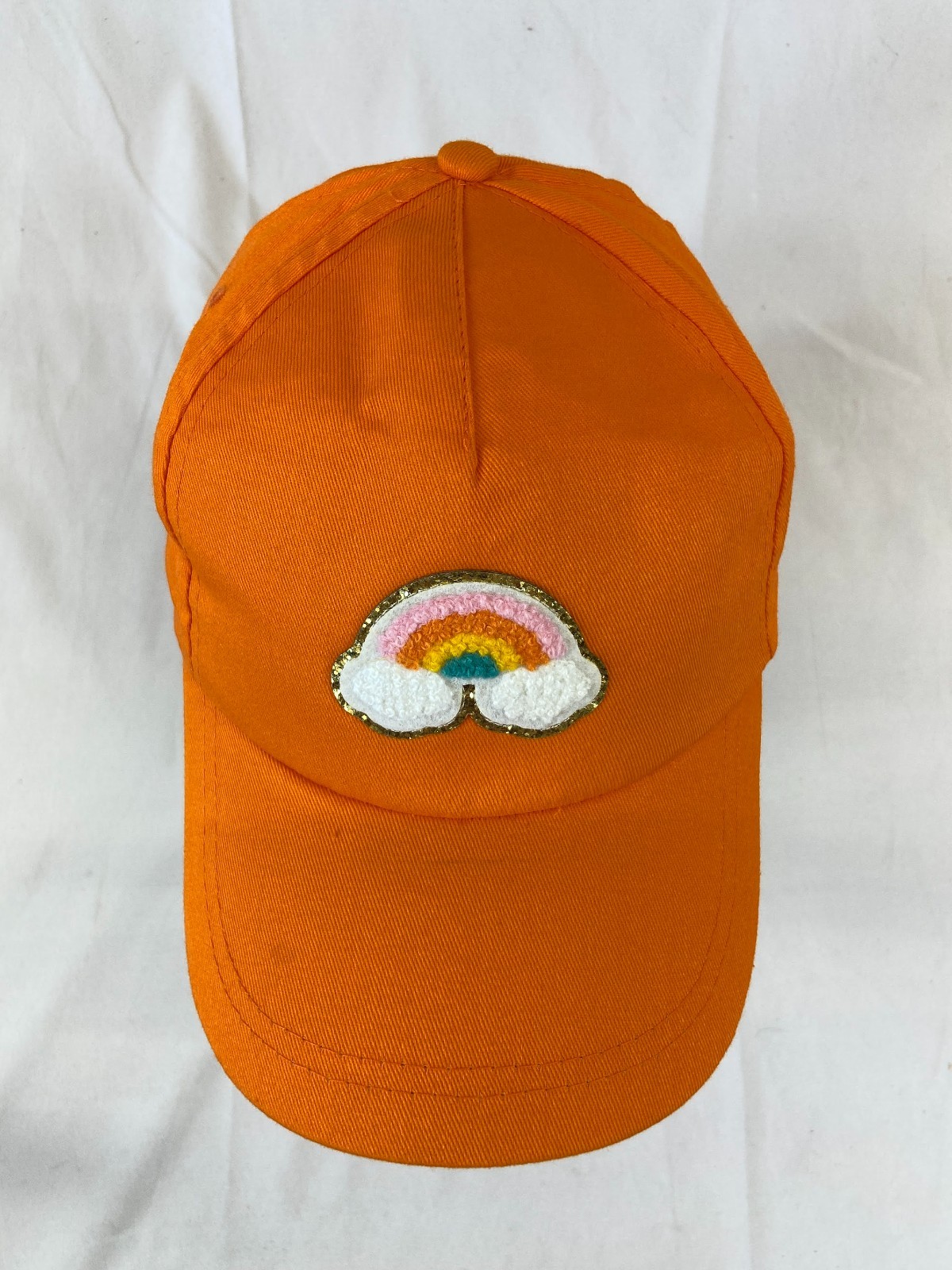 Rainbow Patch Baseball Cap Strapback Hat Orange C… - image 4
