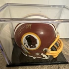 Santana Moss Signed Washington Redskins Mini Helmet w/ Display Case - Football