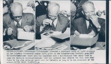 1952 Dwight D Eisenhower Politics Box Lunch Rally Columbia University Photo