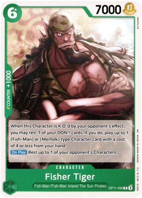 Fisher Tiger - OP11-035 C - A Fist of Divine Speed One Piece TCG NM English