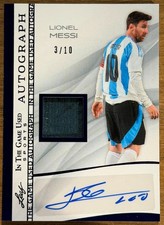 2025 Leaf ITGU Lionel Messi AUTO + GAME USED RELIC JERSEY PATCH /10 🔥RARE🔥