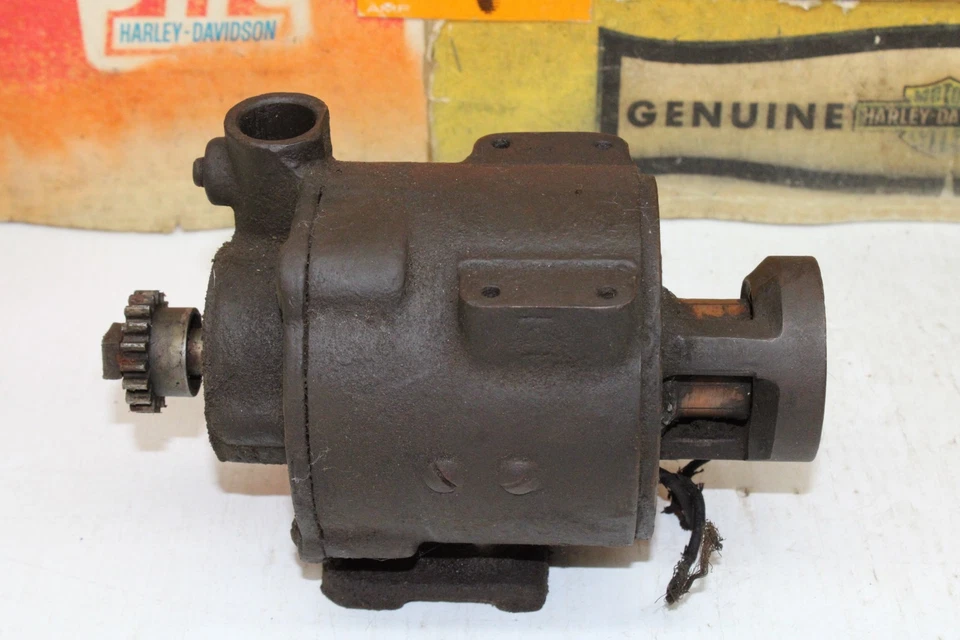 Harley-Davidson J JD FD Motor Generador Armadura Carcasa Cubierta Postes Engranaje Foto 2 de 4