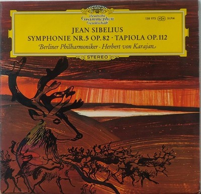 Sibelius Symphony No 5 Tapiola Herbert von Karajan Deutsche Grammophon Vinyl LP