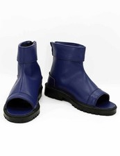Uzumaki Uchiha Sasuke Shinobi Ninja Cosplay Shoes Costume Boots Blue