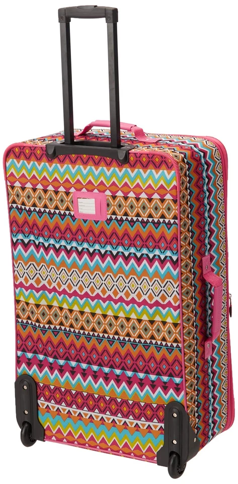 Juego de equipaje vertical Escape 4 piezas lado blando, asas telescópicas, tribal, (14/... Foto 2 de 4