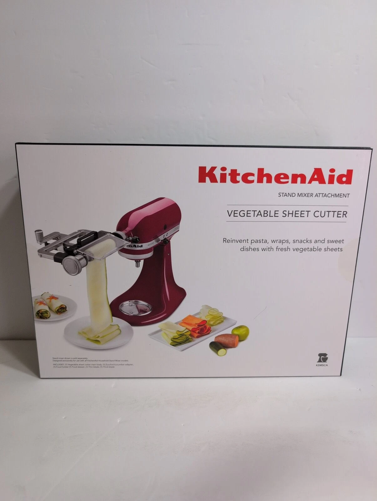 Kitchen Aid Vegetable Sheet Cutter Attachment KSMSCA Stand Mixers NIB
Opens in a new window or tab
