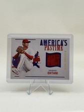 2022 Panini Chronicles America's Pastime Swatches Shohei Ohtani #APS-SO Gold /25