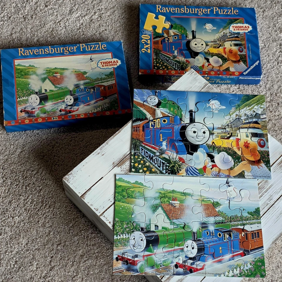 Rompecabezas Ravensburger Thomas The Train 2x20 Vintage 2001 usado en excelente estado Foto 2 de 4