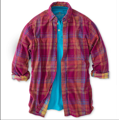 Territory Ahead Old Steamboat Plaid Corduroy Button-Up Shirt Men's Large NEW NIP