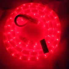 WINTER WONDER LANE ROPE LIGHTS 18 FEET STRAND RED STEADY BURNING~NEW~