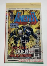 Punisher 11 Color Separation Films 3M Comic Cover Production Art Transparency