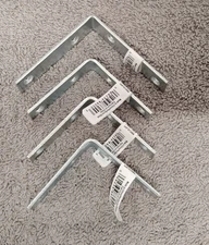 4 NEW Hardware Essentials 851127 & 851128 Corner Brace 2-1/2" & 3". (03)