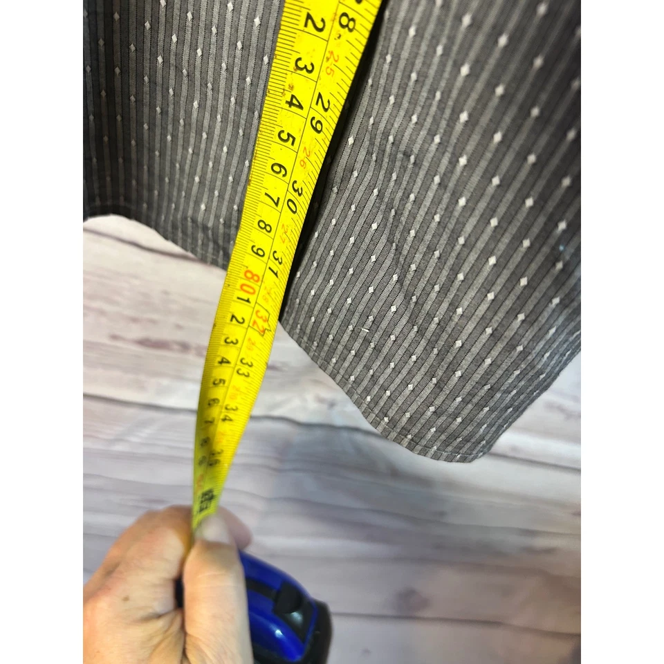 Camisa Murano Moderna Cómoda Calce Ajustado Para Hombre Rayas Abotonada XL Foto 4 de 4