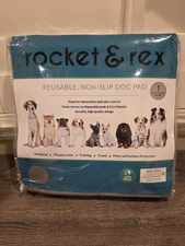 PREMIUM Washable Puppy Training Pads, Grey, X-Large: 60" x 60", By: Rocket & Rex