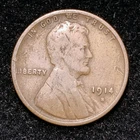 1914 S ~ LINCOLN WHEAT CENT ~ VG